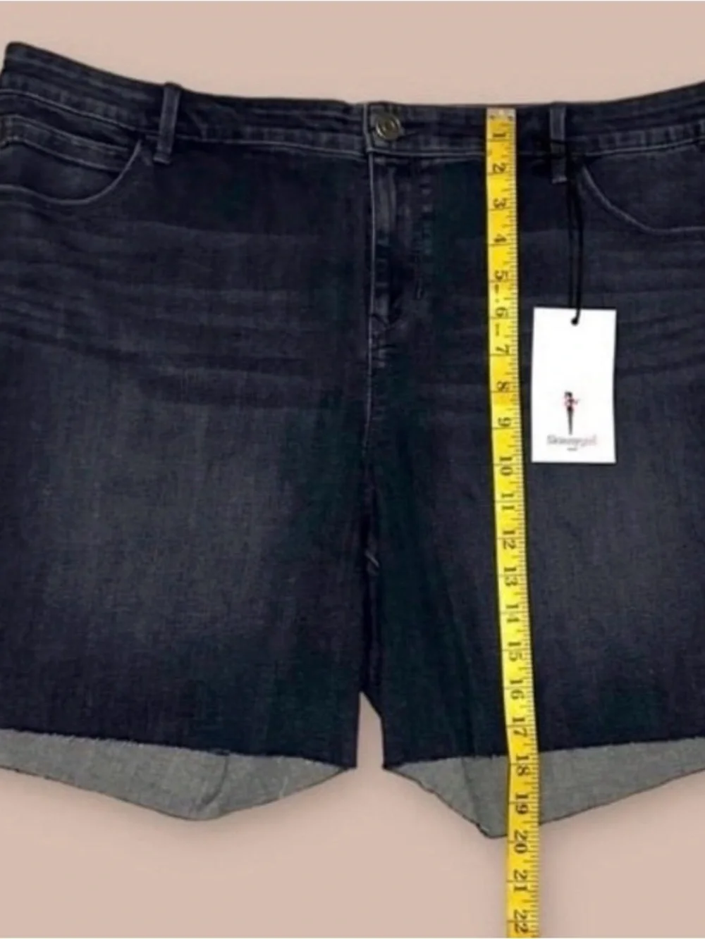 Skinnygirl The Long Denim Shorts Size 18W New